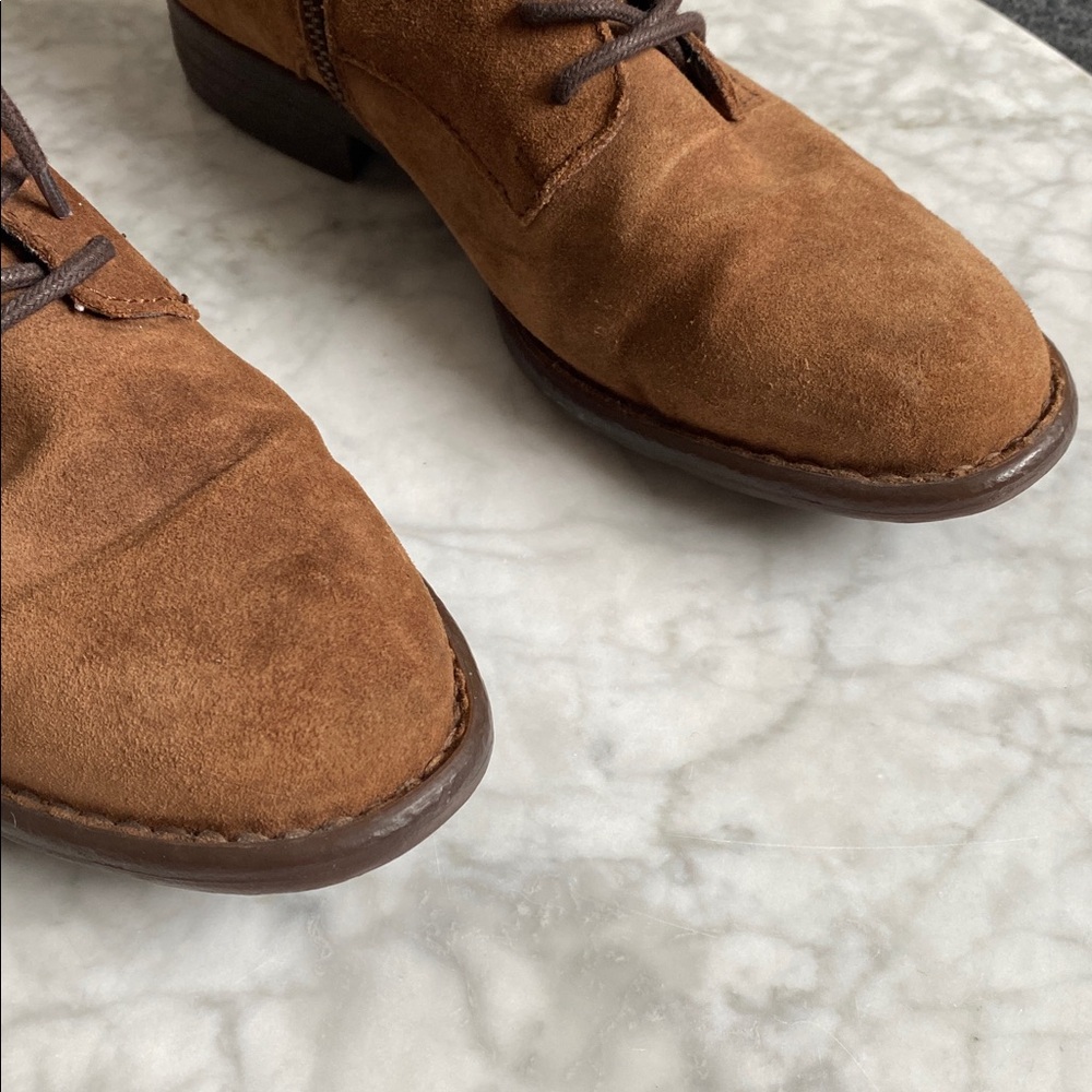 Born Brown Suede Lace-Up Boots - Picture 4 of 12